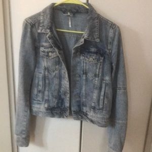 Jean Jacket Free People Stonewashed